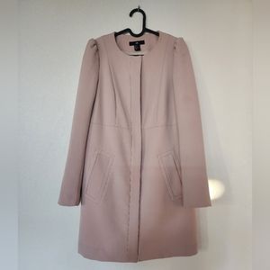 H&M blush midi coat